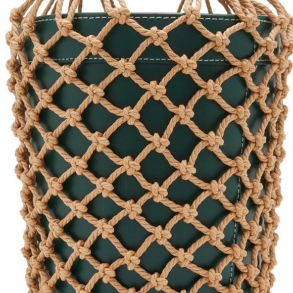 STAUD Moreau Leather Bucket Bag - Green - Picture 3 of 3